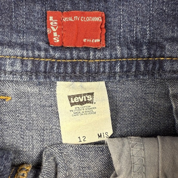 Vintage Levi's Denim Skirt Size 30" Waist 2003 Y2K Western Classic Wardrobe Basi - Picture 4 of 4